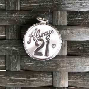 Vintage Always 21 Sterling Silver Charm